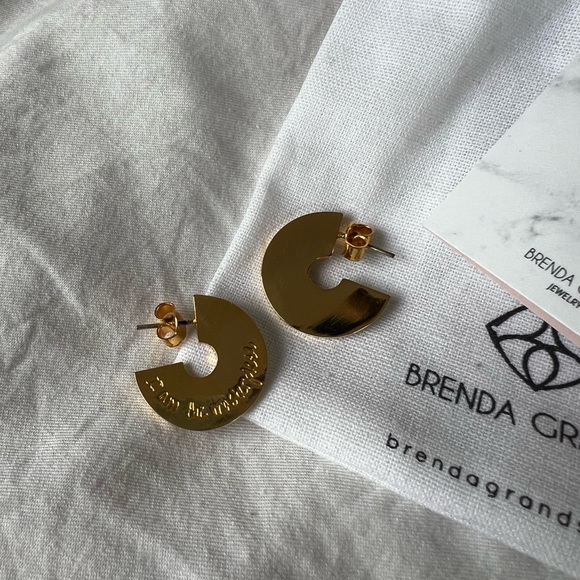brenda grands Jewelry Gold Chunky Hoops By Brenda Grands Poshmark